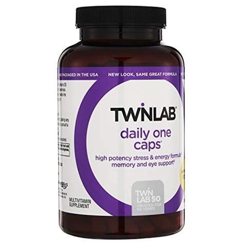 Twinlab Daily One Caps Without Iron Daily Multivitamin For Women And Men With 25 Essential