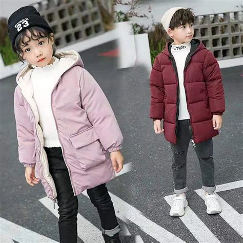 Chaquetas con capucha para niños y niñas Parkas gruesas de invierno