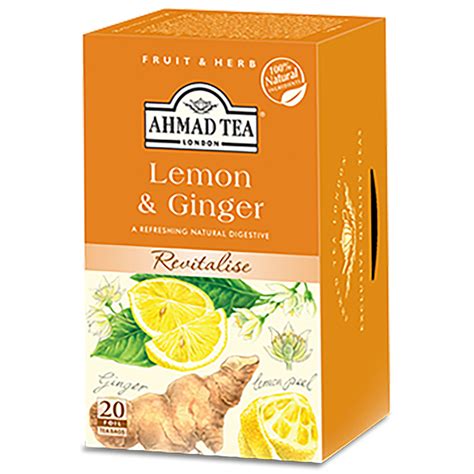 Ahmad Tea Lemon And Ginger Herbal Tea T And M Wholesale