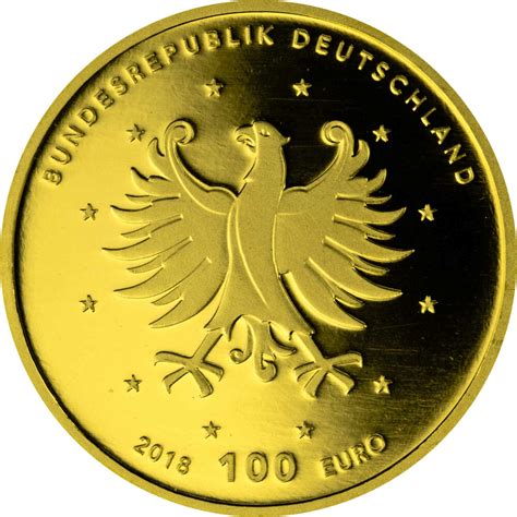 100 Euro Deutschland 2018 Gold st UNESCO Schlösser Augustusburg und