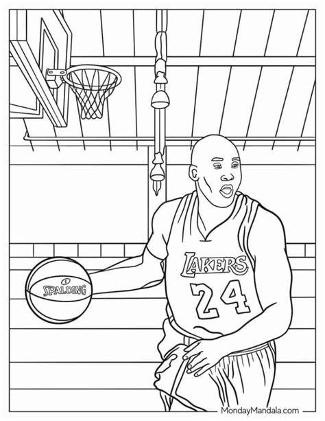 Girls Basketball Coloring Pages