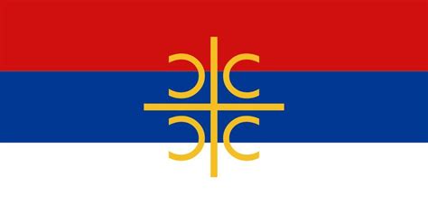 Free Images - serb flag with cross