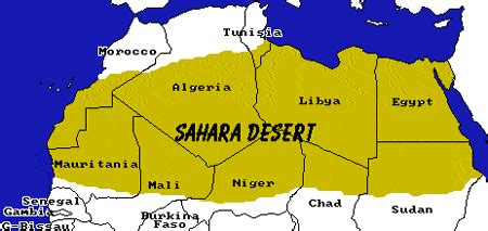 Sahara Desert In Map