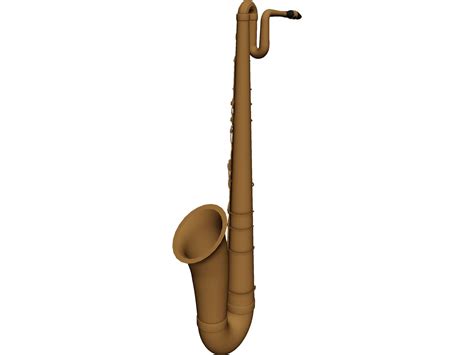 Baritone Sax 3d Model 3dcadbrowser