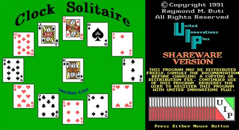 Clock Solitaire | 🕹️Play Clock Solitaire Online | DOS game in browser