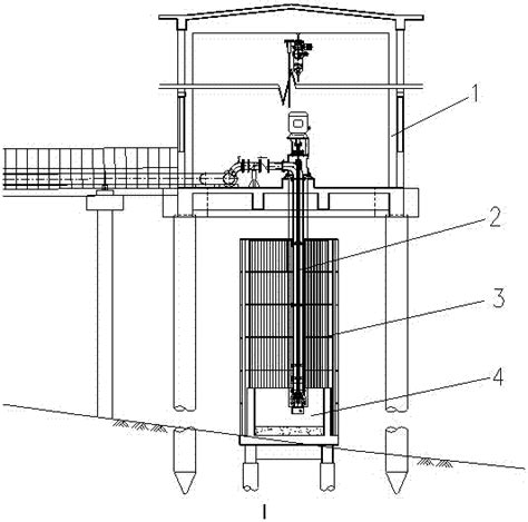 河床竖井式取水泵房布置结构的制作方法2
