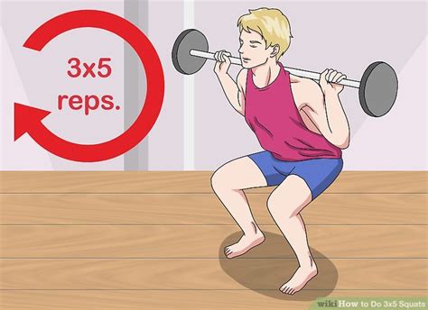 4 Ways To Do 3x5 Squats Wikihow Fitness