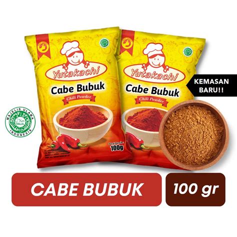 Jual Cabe Bubuk 100 Gram Yutakachi Bubuk Cabe 100gr Giling Halus