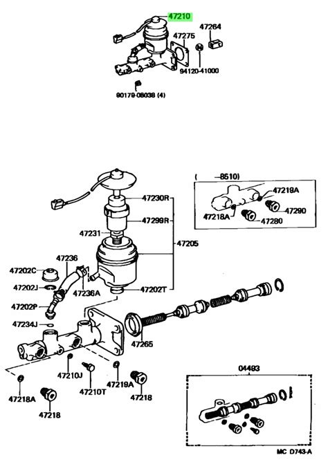 Buy Genuine Toyota Cylinder Assy Master W O