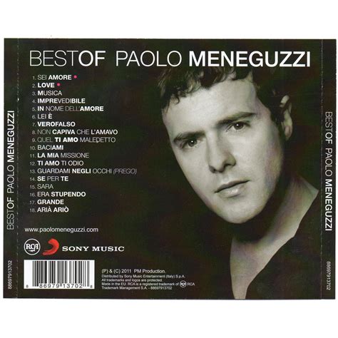 Sei Amore Paolo Meneguzzi Mp Buy Full Tracklist