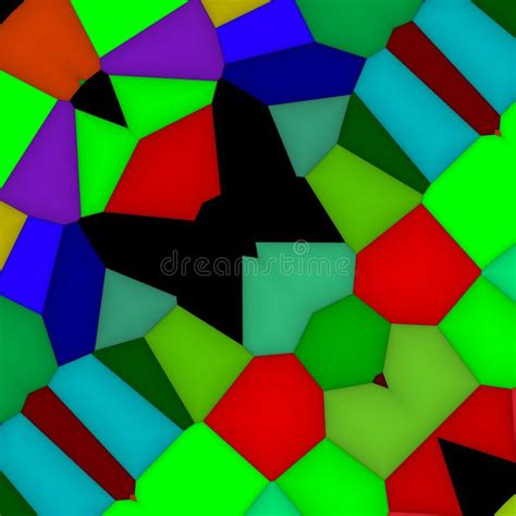 Flat Multicoloured Shapes Abstracts Backgrounds Digital Art Stock