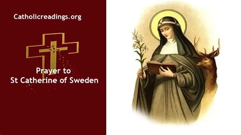 Prayer To St Catherine Of Sweden Catholic Prayers