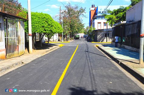 Alcaldía de Managua inaugura cinco cuadras nuevas de calles en el