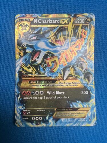 Mega M Charizard Ex Flashfire Gold Secret Rare Shiny Holo