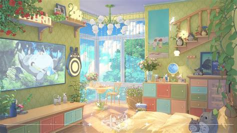 Ghibli Theme Room Cozy Room Decor Bedroom Studio Wall Decor