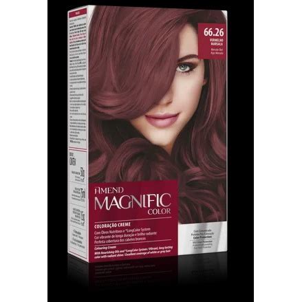 Colora O Creme Magnific Color Vermelho Marsala Amend Submarino