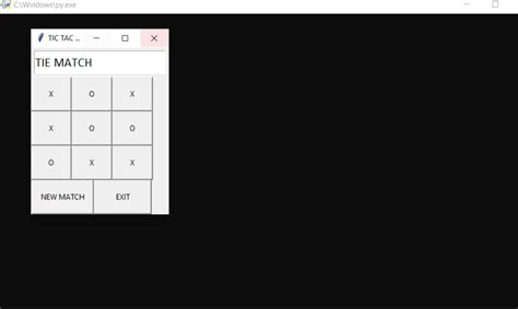 Tic Tac Toe Using Gui In Python With Source Code Source Code Projects