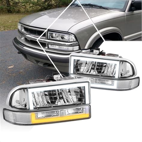 Pm Performotor Switchback Dual Led Box Style Headlights Bumper Lamps Compatible With