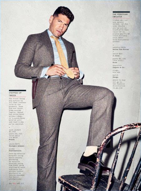 The Return Of Macho Style Jon Bernthal Sports Fall Looks For Gq Shoot