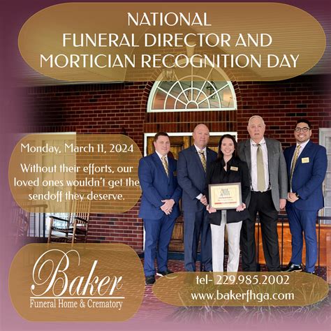 The town is thanking Baker funeral home Moultrie for their service 6