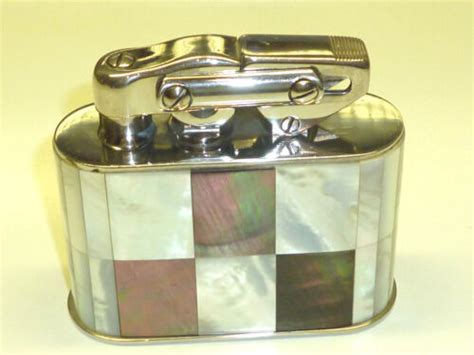 Kw Karl Wieden Semi Automatic Lighter W Mother Of Pearl Coat