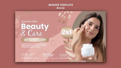 Free PSD | Beauty banner design template