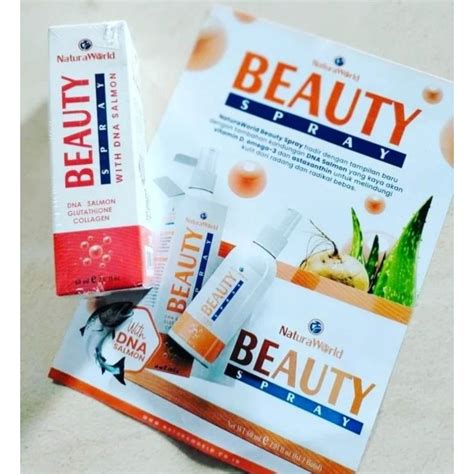 Jual Bisa Cod Natura Spray Beauty Nbs Dna Salmon Chocolate Facial