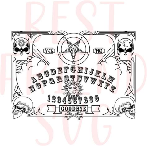 Ouija Board Svg Ouija Spirit Board Design Spirit Board Svg Ouija Svg