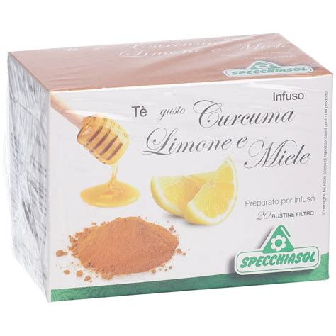 Specchiasol Tè gusto Curcuma Limone e Miele 20 pz Redcare