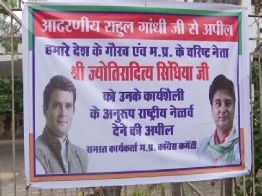 Madhya Pradesh Congress Committee Puts Up Poster In Bhopal Appealing To