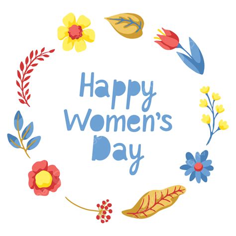 International Womens Day Vector Png Images Greeting Card For