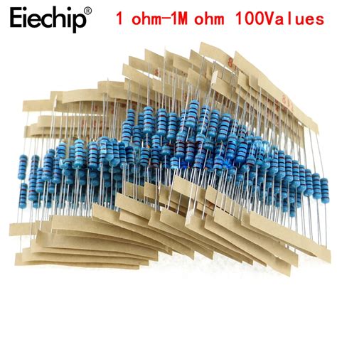 Buy 1000pcslot 100values 10pcs 5 1w Resistor Pack