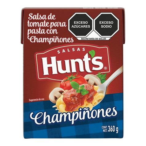 Salsa para pasta Hunts de tomate con champiñones 360 g Walmart