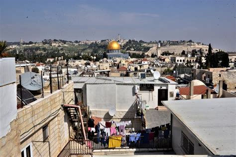 O Temple Mount O Golden Dome Na Cidade Velha Do Jerusal M Imagem