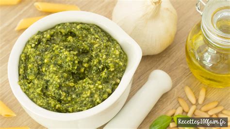 Recette De Pesto Au Basilic Alla Genovese Recettes Faim