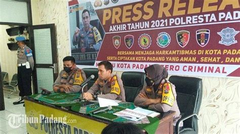 Kasus Tindak Kejahatan Tahun 2021 Di Kota Padang Menurun 60 Persen