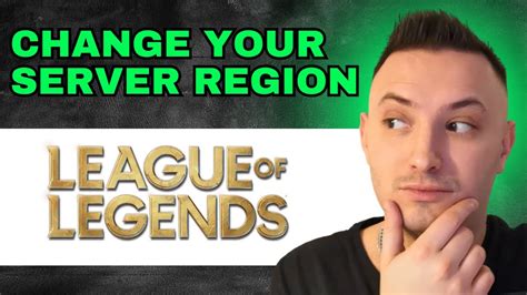 How To Change Your Server Region In Riot Games League Of Legends 2024