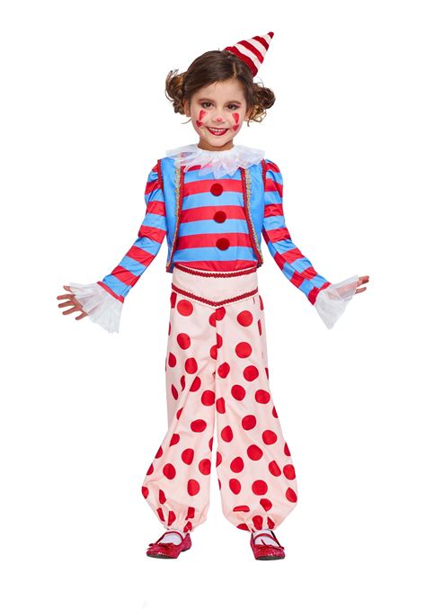 Vintage Clown Girls Costume