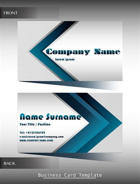 A company calling card 299140 Vector Art at Vecteezy