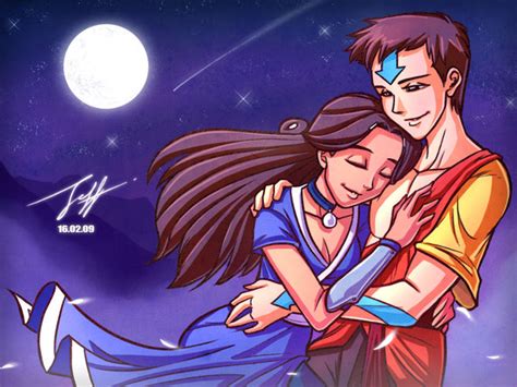 Under The Stars Zutara Vs Kataang Fan Art 32609181 Fanpop