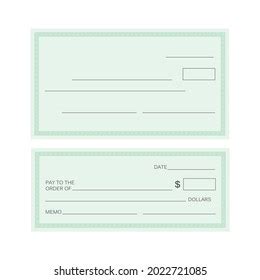 Blank Check Vector Illustration Check Icon Stock Vector (Royalty Free ...