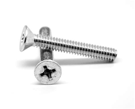 10 32 X 4 Ft Fine Thread Machine Screw Phillips Flat Head Low Carbon Steel Zinc Plated