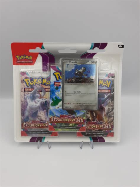 Tripack scellé sous blister de 3 booster Pokémon Evolution à Paldea