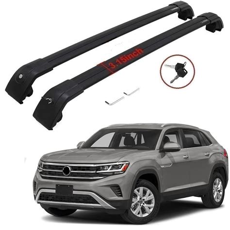 Buy Us Roof Racks Bar For Vw Volkswagen Atlas Cross Sport 2020 2021