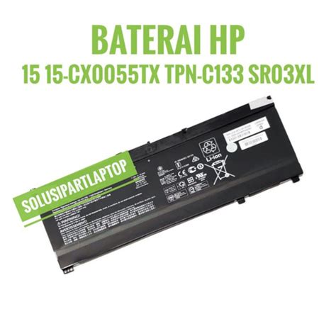 Jual Baterai Laptop HP Pavilion Gaming 15 15 CX0055TX TPN C133 SR03XL