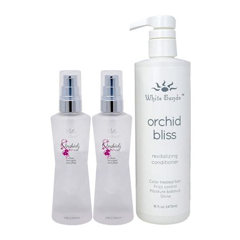 White Sands Orchids Oil Hair Serum 2pk Bundle With Orchid Bliss Conditioner