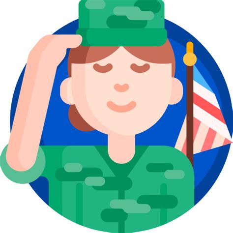 Soldier Detailed Flat Circular Flat Icon