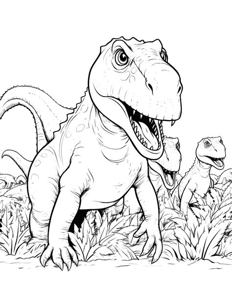 50 Dinosaur Coloring Pages Printable Fun Sheets