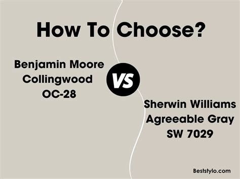 Bm Collingwood Vs Sw Agreeable Gray Whats The Difference