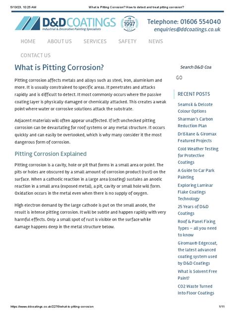 What Is Pitting Corrosion - How To Detect and Treat Pitting Corrosion ...